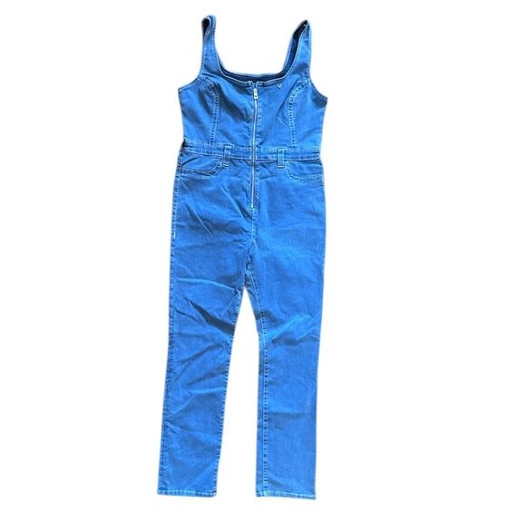 TRUE RELIGION  DENIM JUMPSUIT WOMEN'S SIZE XL New - Picture 1 of 7